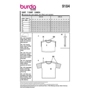 Bluse Burda Kids str. 104-146