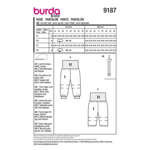 Bukser Burda Kids str. 56-98