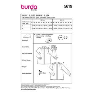 Bluse Burda Curvy str. 46-60