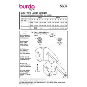 Jakke Burda str. 34-46