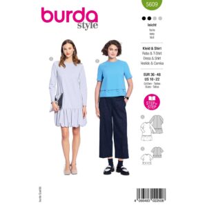 Kjole og Bluse Burda str. 36-48