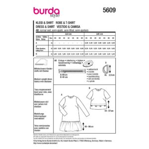 Kjole og Bluse Burda str. 36-48