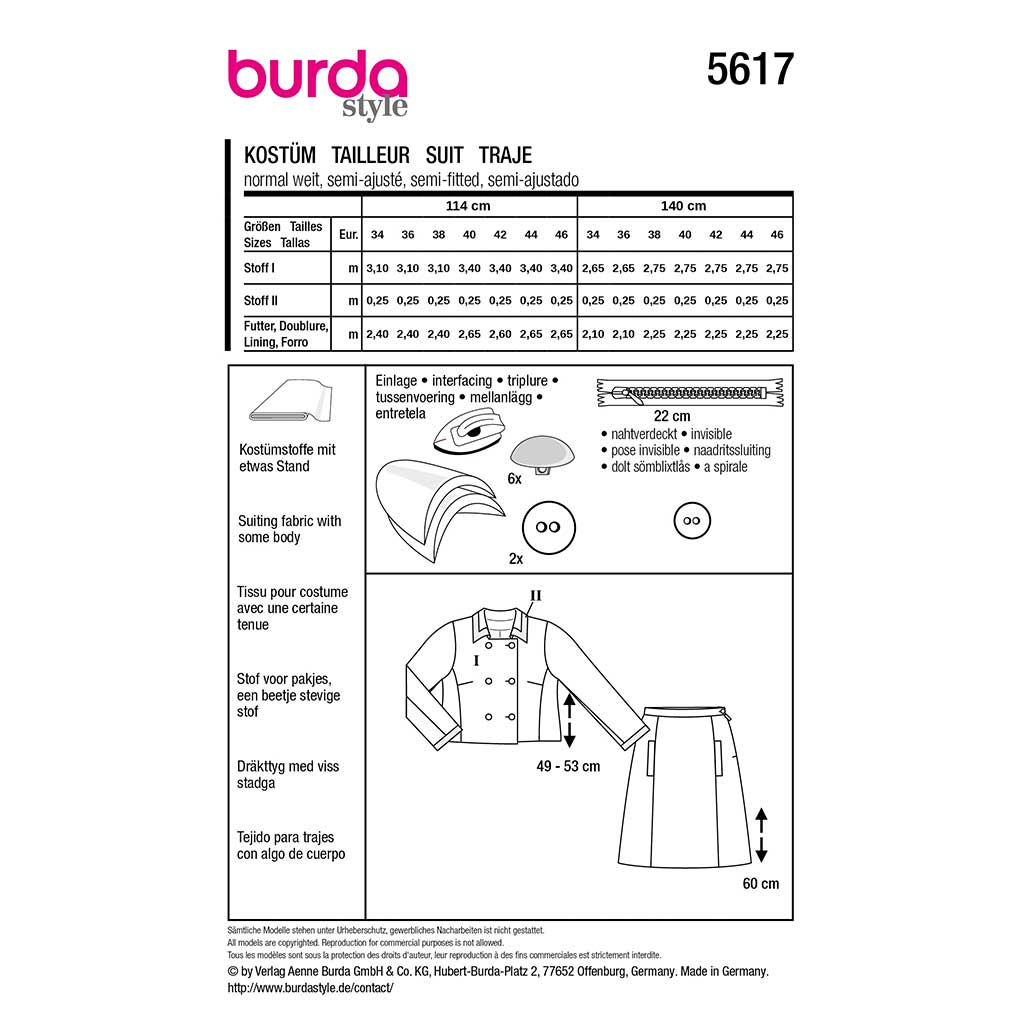 Kostume Burda str. 34-46 - Billede 2