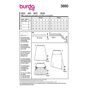 Nederdel Burda str. 34-44