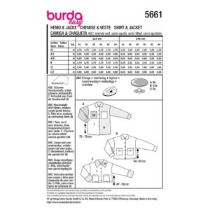 Bluse og Jakke Burda str. 34-44