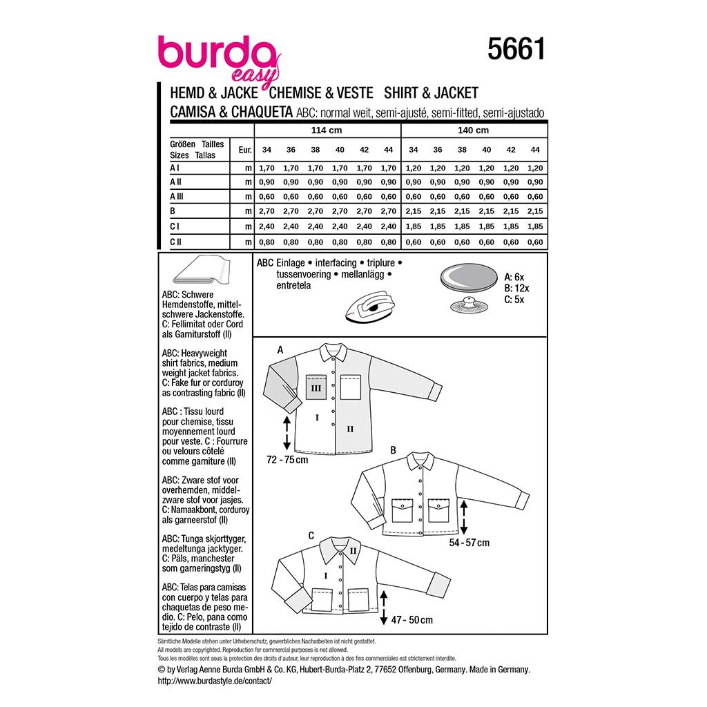 Bluse og Jakke Burda str. 34-44 - Billede 2