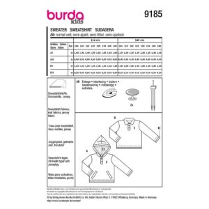Sweatshirt Burda Kids str. 104-146