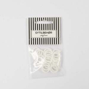 Plastringe 10mm 25 stk. Hvid