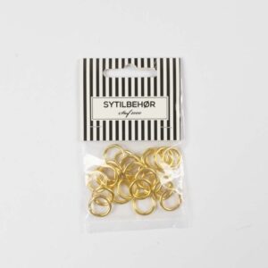 Metalringe 10mm 24 stk. Guld