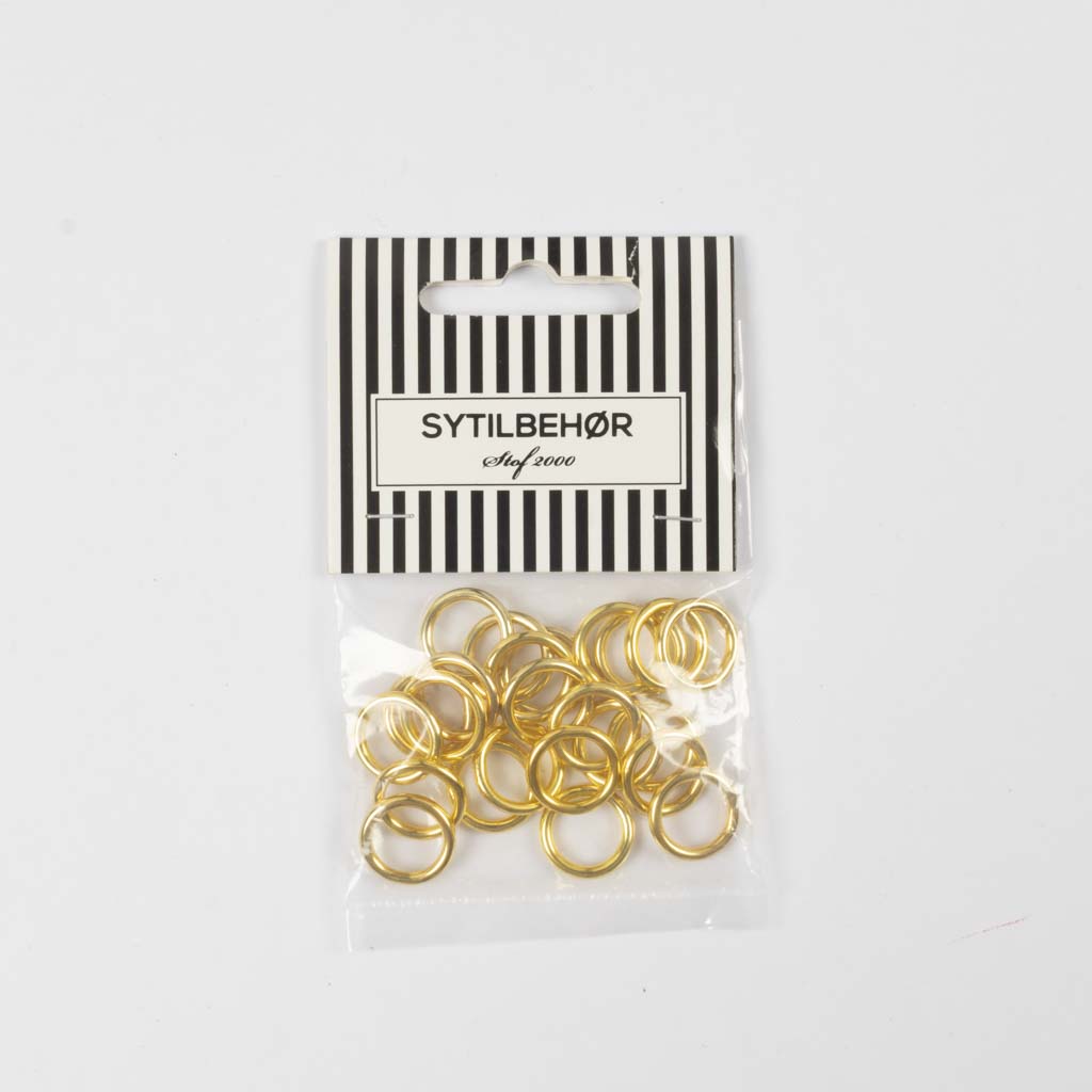 Metalringe 10mm 24 stk. Guld