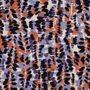 Bomuld/viscose  m/abstrakt print