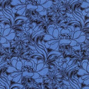 Liberty Fabrics Penelopes Dance Mørk Marineblå