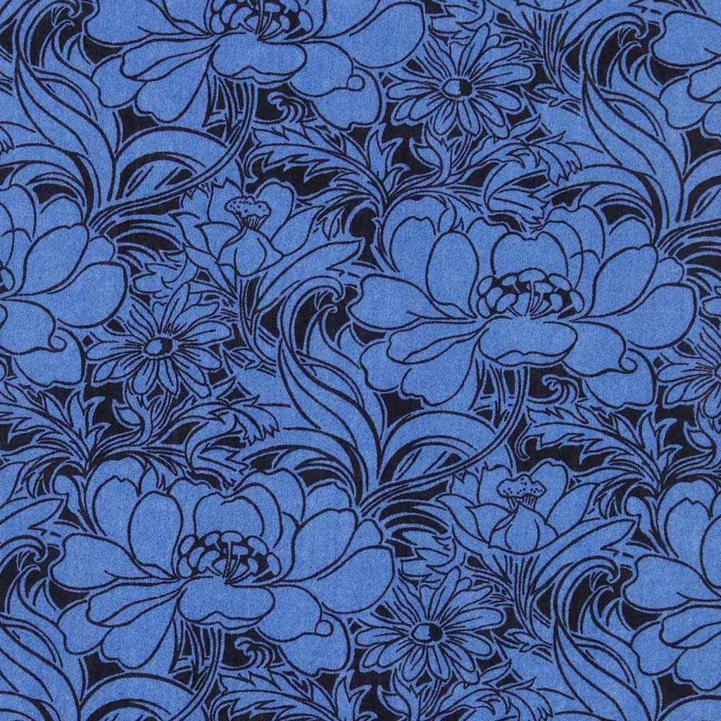 Liberty Fabrics Penelopes Dance Mørk Marineblå - Billede 2