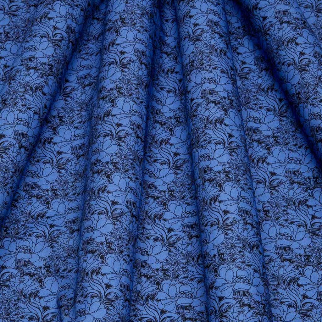 Liberty Fabrics Penelopes Dance Mørk Marineblå - Billede 3