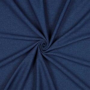 Strikket denim med twill-look