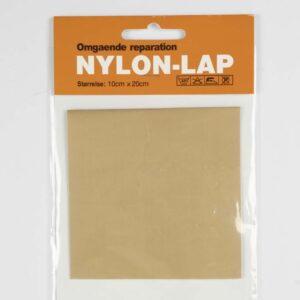 Nylon-lap M/LIM TIL OMGÅENDE REPARATION, Lys camel 10 x 20cm