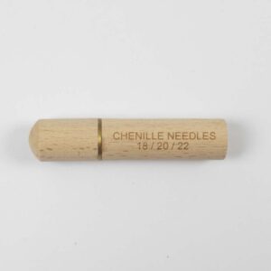 Chenille nåle i trætube med gevind 6stk.