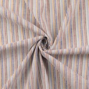 Viscose/hør multistrib Rød brun