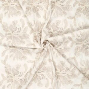 Bomuld m/broderi Trend white