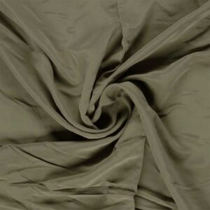 Stone washed viskoseblanding Mørk khaki