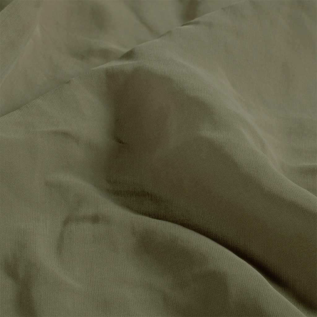 Stone washed viskoseblanding Mørk khaki - Billede 4