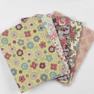 Liberty Fabrics Fat quarters 5 stk. Rosa