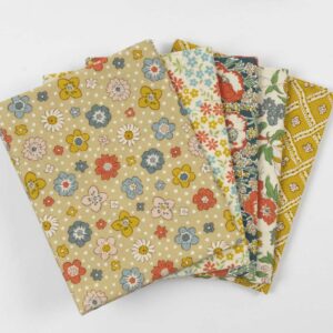 Liberty Fabrics Fat quarters 5 stk. Gylden