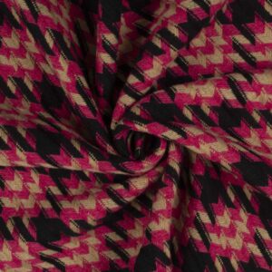 Hanefjedsvævet frakkeuld Party pink