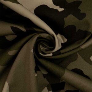 Twill med army camouflage Lys grønbrun