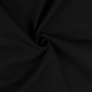 Kraftig bomuldstwill med stretch Black