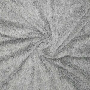 Mohair look Musegrå