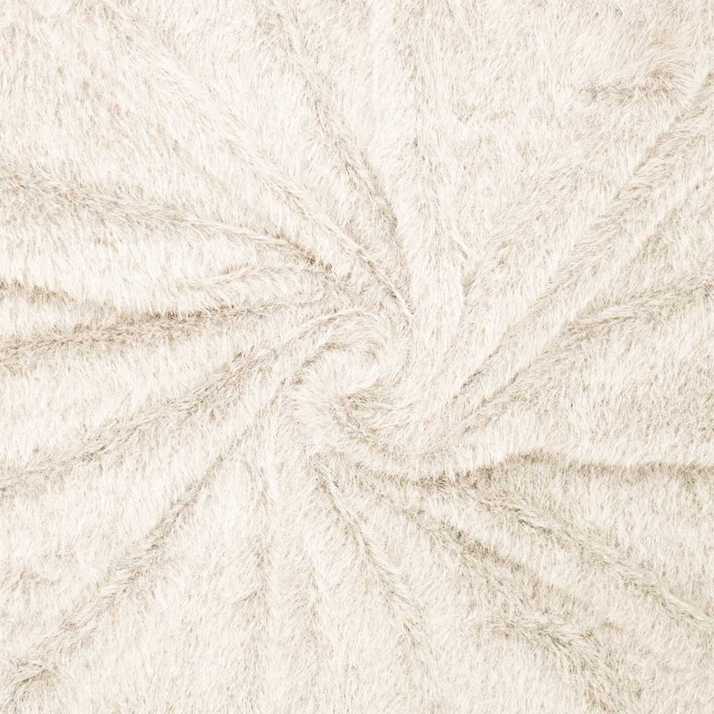 Mohair look Råhvid