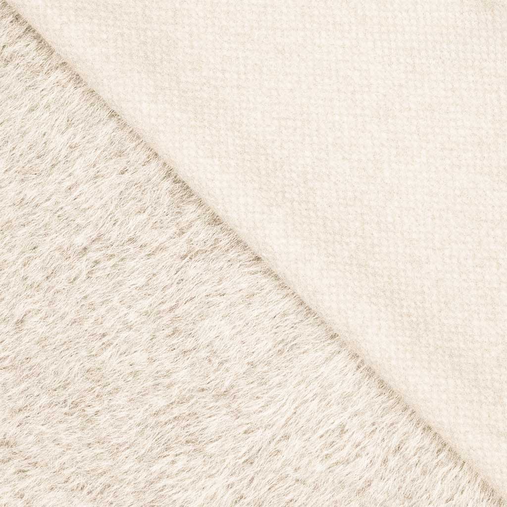 Mohair look Råhvid - Billede 3